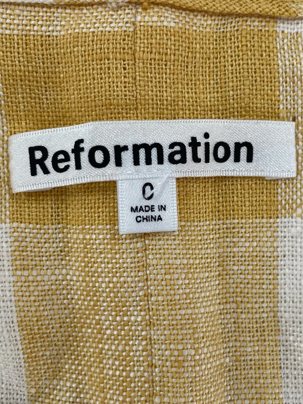 Reformation Barrett linen top
